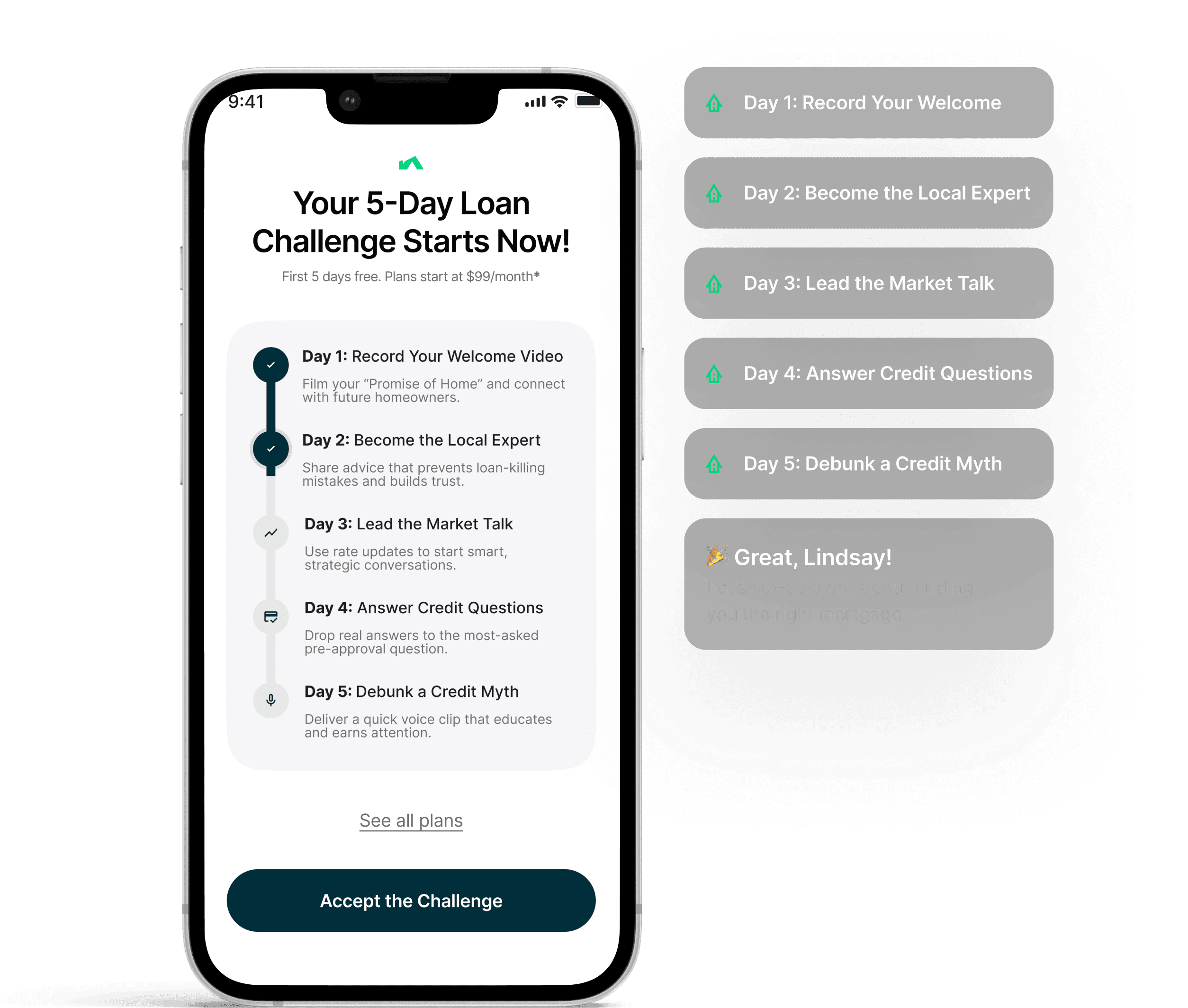 5-day challenge on mobile